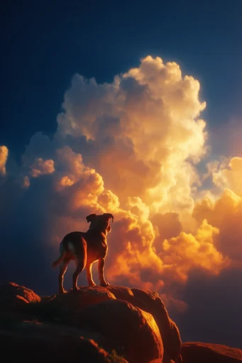 Monumental Twilight Cloudscapes style reference image — vibrant warm glow