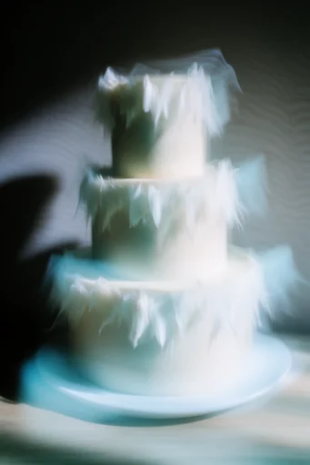 Spectral Cyan Luminescence style reference image — dreamlike liquid distortion
