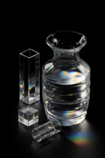Prismatic Refraction Futurism style reference image — spectral light refraction