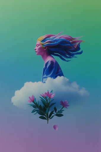 Luminous Botanical Surrealism moodboard — generate AI images in this style