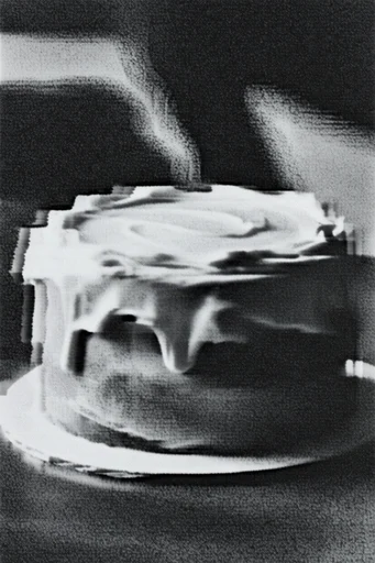 Analog Glitch Noir style reference image — lo-fi noir