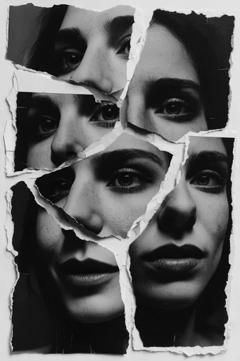 Monochrome Surrealist Collage style reference image — surrealist photomontage