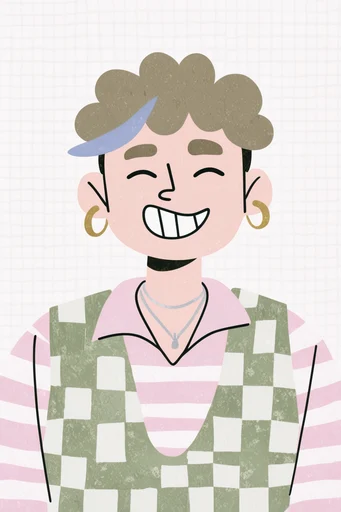 Muted Graphic Retro-Ink moodboard — generate AI images in this style