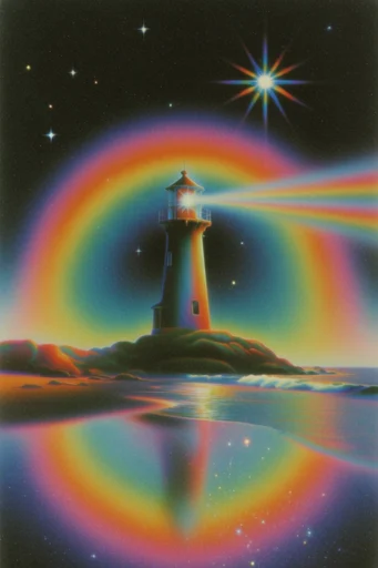 Retro Cosmic Nostalgia style reference image — cosmic fantasy