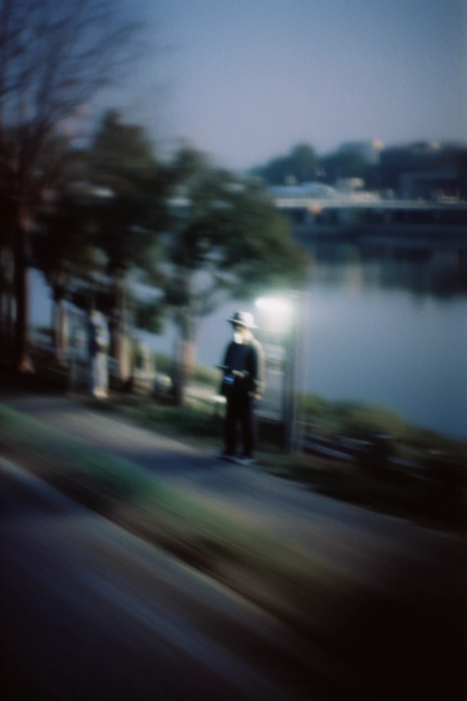 Cinematic Urban Melancholy style AI image example 2