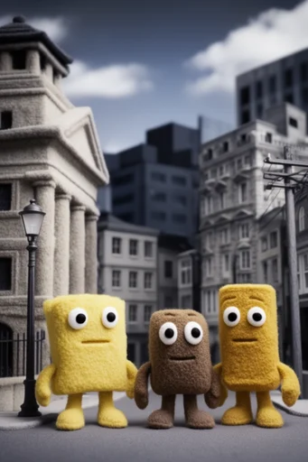 Tactile Whimsical Stop-Motion style reference image — tactile stop-motion style