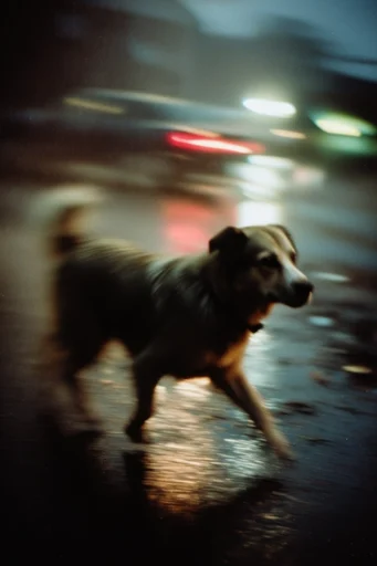 Cinematic Nocturnal Blur style reference image — soft focus bokeh