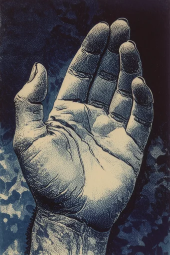 Atmospheric Print Modernism style reference image — muted color palette