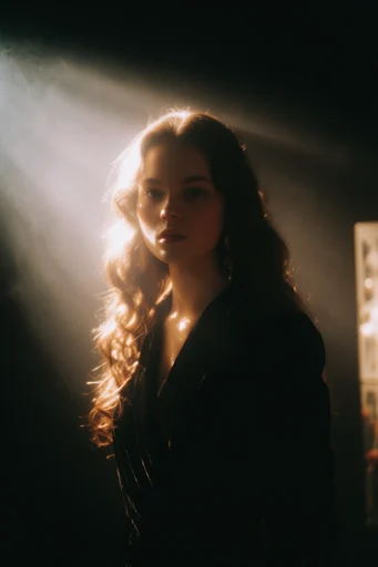 Volumetric Chiaroscuro Mysticism style reference image — cinematic contrast