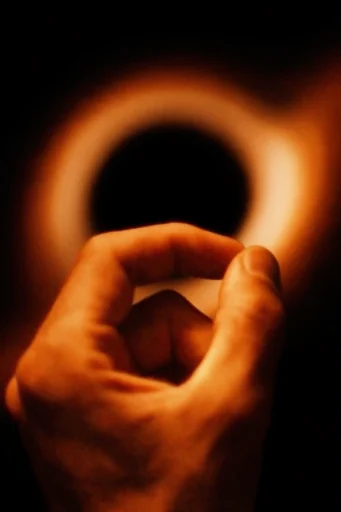 Luminous Astral Void style reference image — glowing coronal ring