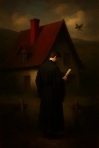 Crimson Gothic Baroque style AI image example 4