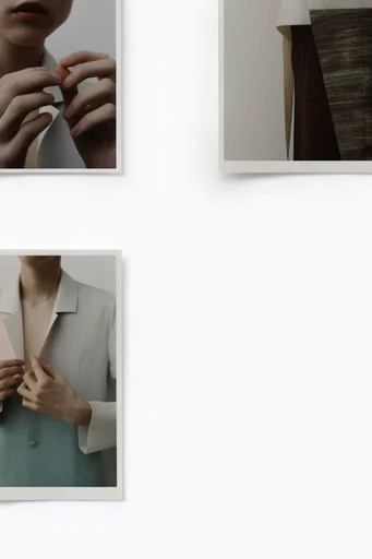 Deconstructed Archival Minimalism moodboard — generate AI images in this style