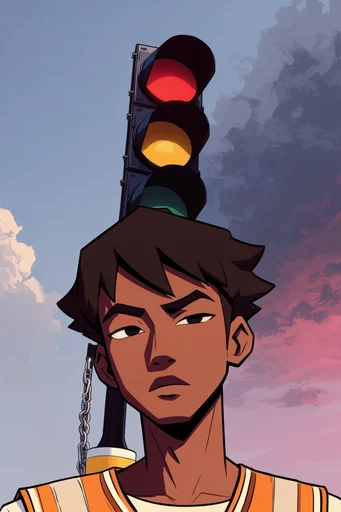 Bold Cel-Shaded Realism style reference image — sharp cel shading