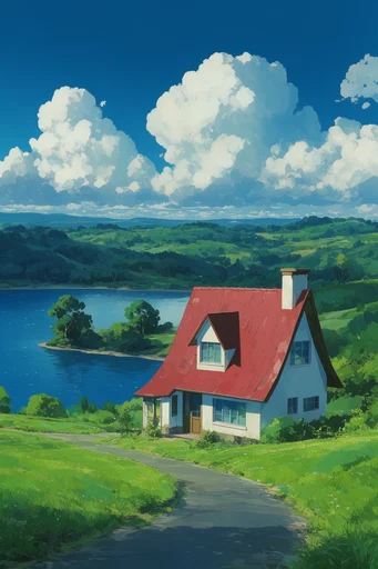 Luminous Anime Horizon style AI image example 4