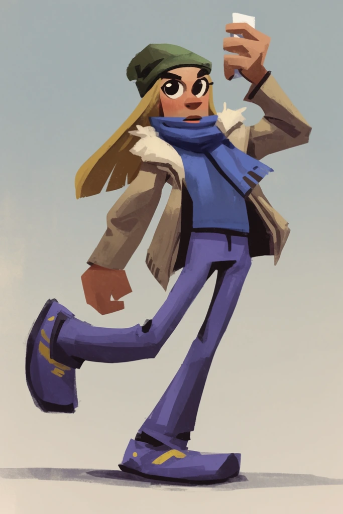 Dynamic Retro Pop style AI image example 1