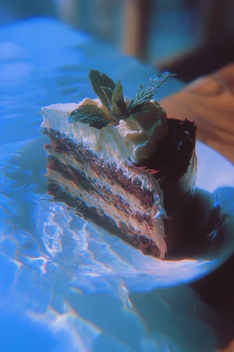 Submerged Analog Glitch style reference image — caustic light refraction