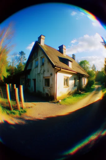 Distorted Chromatic Dreamscape style AI image example 4