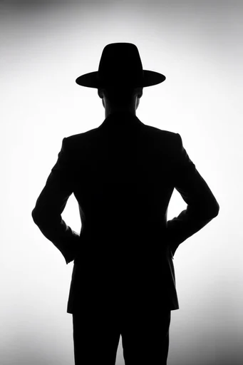 Ethereal Monochrome Silhouette style reference image — high-contrast silhouette