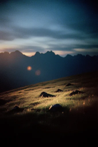Ethereal Nocturnal Cinematic style reference image — liminal solitude