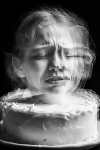 Kinetic Spectral Noir style reference image — pitch-black background
