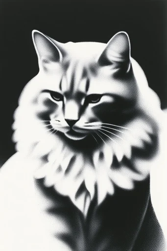 Monochromatic Surrealist Noir style reference image — vintage print aesthetic