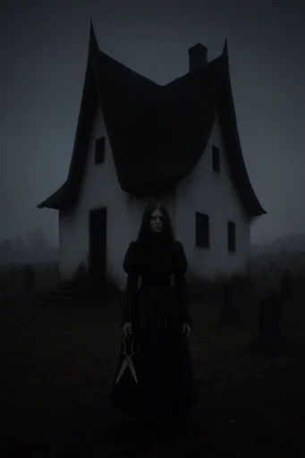 Cinematic Gothic Noir style AI image example 4