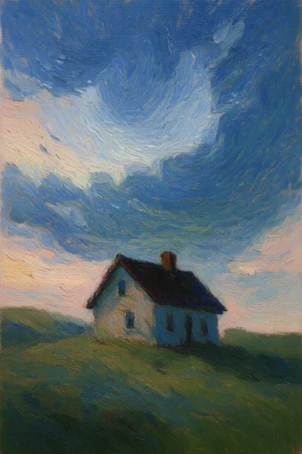 Atmospheric Swirling Impressionism style AI image example 4
