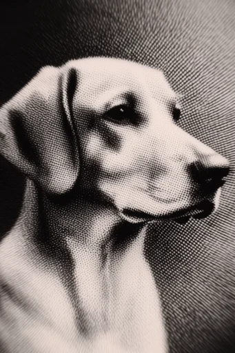 Textured Monochrome Noir style reference image — graphic black and white