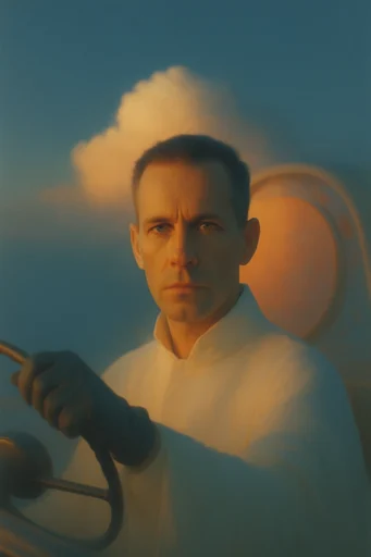 Ethereal Celestial Surrealism style reference image — minimalist composition