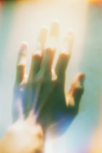 Ethereal Analog Decay style reference image — heavy light leaks