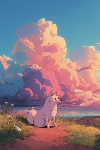 Nostalgic Surreal Dreamscape style reference image — vibrant twilight lighting