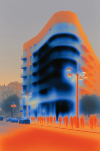 Spectral Thermal Noir style reference image — thermal imaging aesthetic