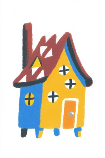 Tactile Storybook Folk style AI image example 4