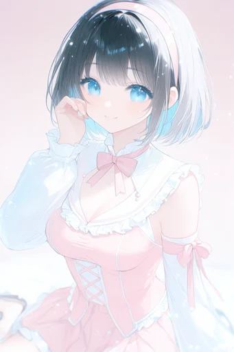 Ethereal Pastel Kawaii style reference image — cherry blossom background