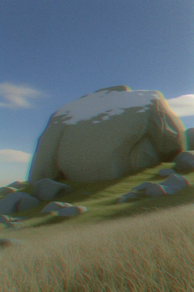 Surreal Liminal Biomorphism style AI image example 2