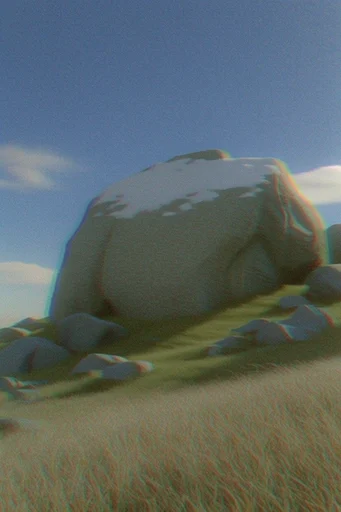 Surreal Liminal Biomorphism style AI image example 2