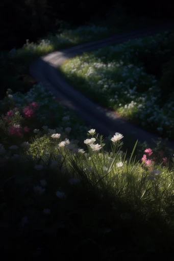 Nocturnal Aerial Minimalism style reference image — cinematic solitude