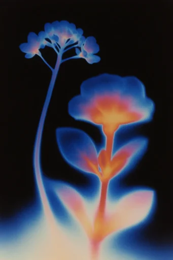 Spectral Thermal Aura style reference image — surreal spectral portrait