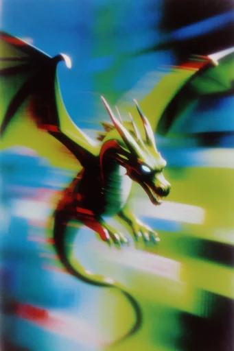 Spectral Kinetic Decay style reference image — chromatic aberration