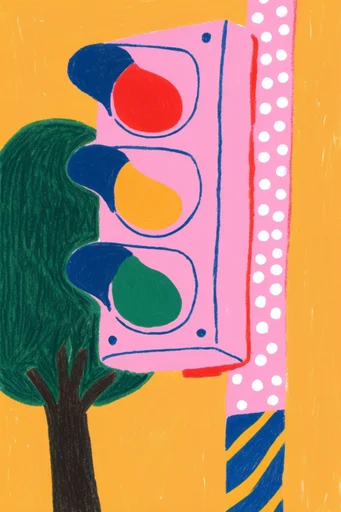 Textured Vibrant Fauvism style reference image — raw expressive line art