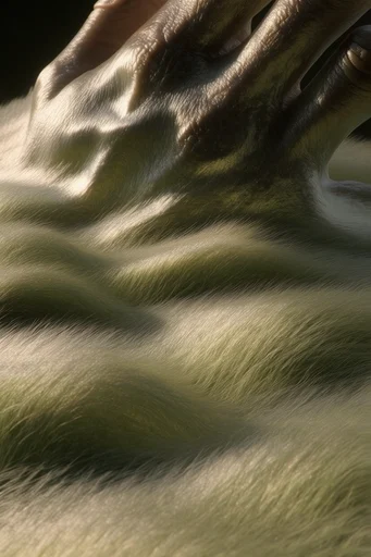 Velvet Verdant Surrealism style reference image — chiaroscuro golden lighting