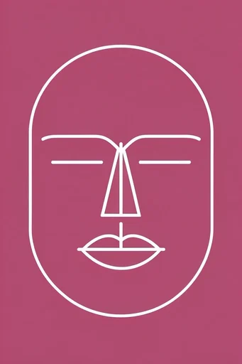 Graphic Monoline Minimalism style reference image — geometric simplification