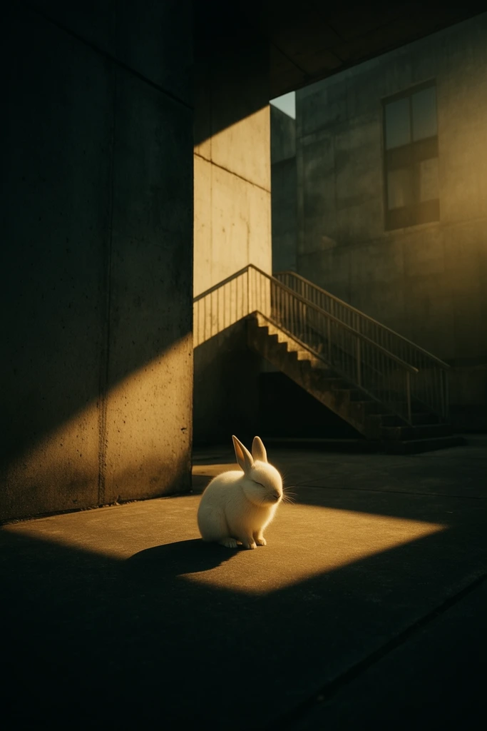 Cinematic Brutalist Solitude style AI image example 3
