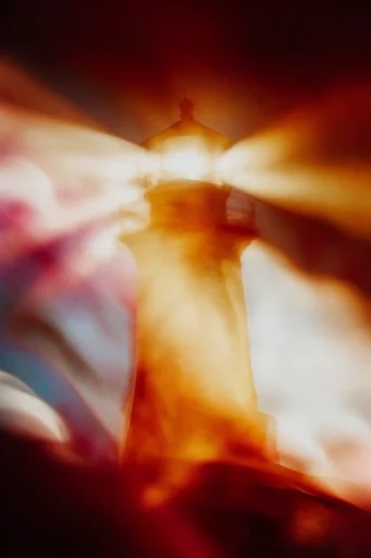 Luminous Thermal Dreamscape style reference image — ethereal motion blur