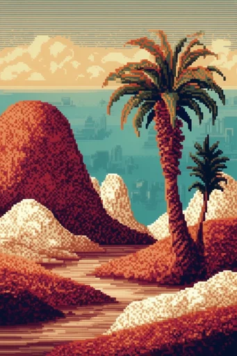 Retro-Digital Mythic Impressionism style AI image example 2