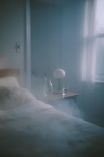 Luminous Melancholic Haze style reference image — volumetric backlighting