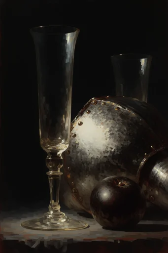 Gilded Gothic Cosmicism style reference image — chiaroscuro lighting