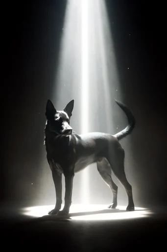 Cinematic Volumetric Noir style reference image — rim lighting