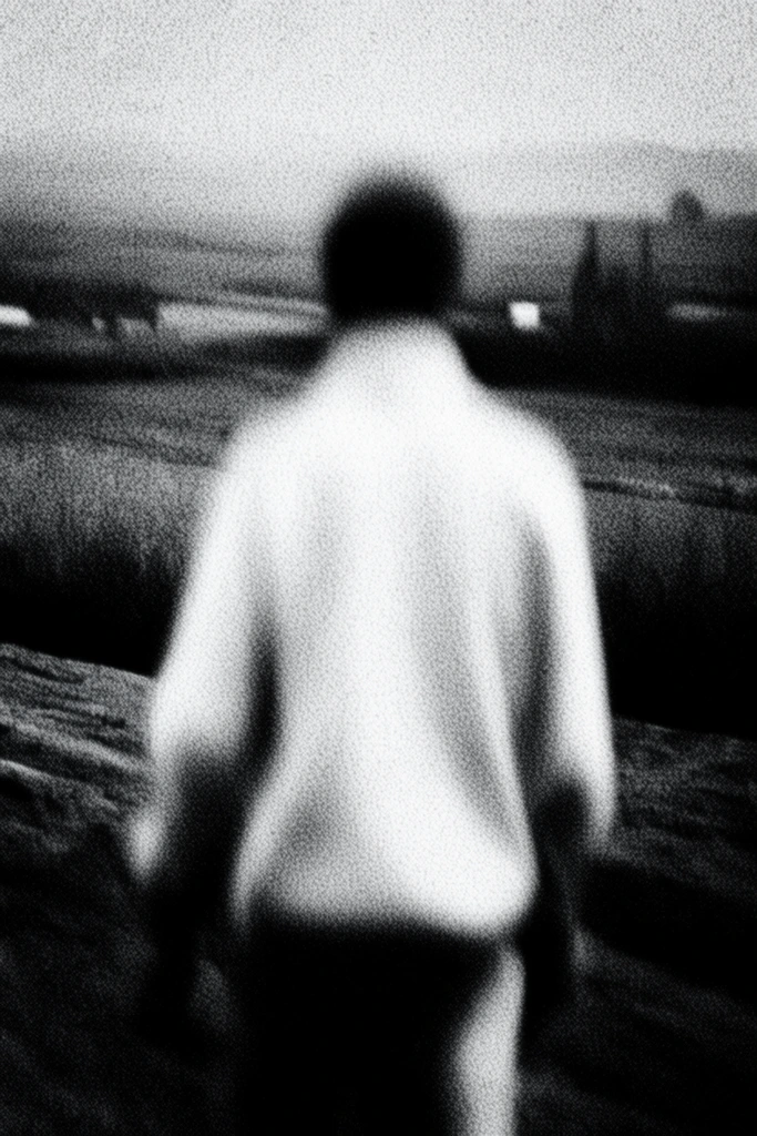 Monochrome Spectral Noir style AI image example 1