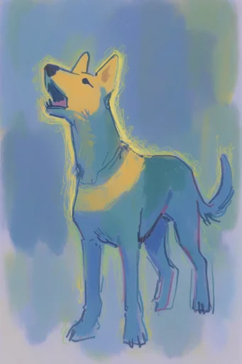 Ethereal Neon Fauvism style reference image — ethereal glow